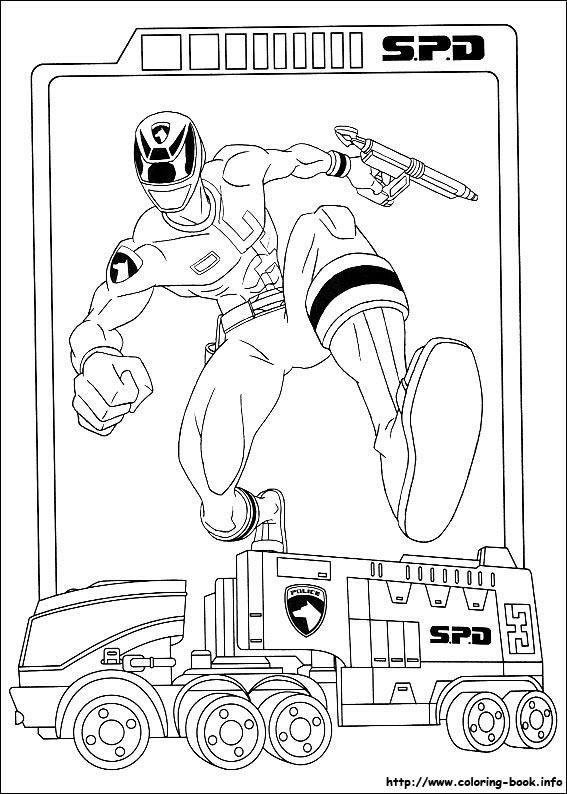 Power Rangers coloring picture